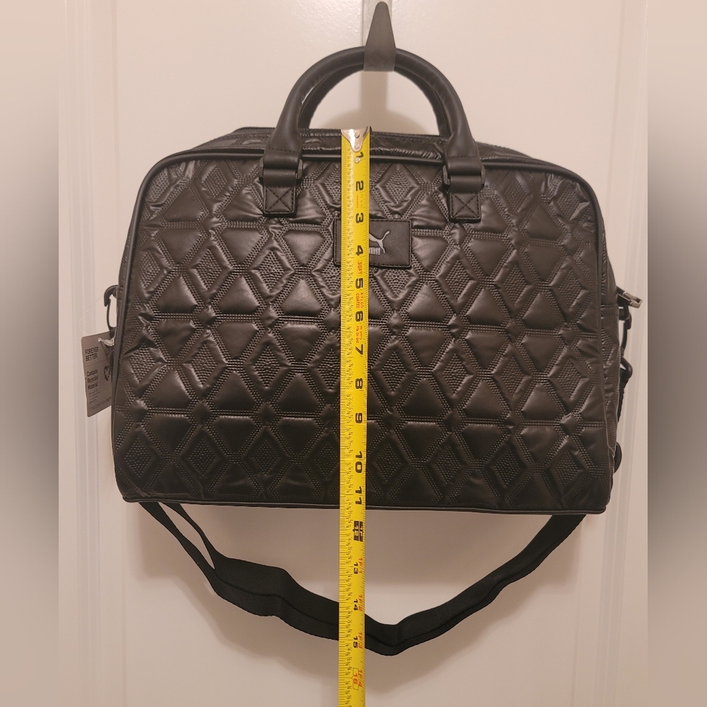 Puma Oversized Classics Archive Sports Bag with Handles, Black Metallic - Picture 12 of 12